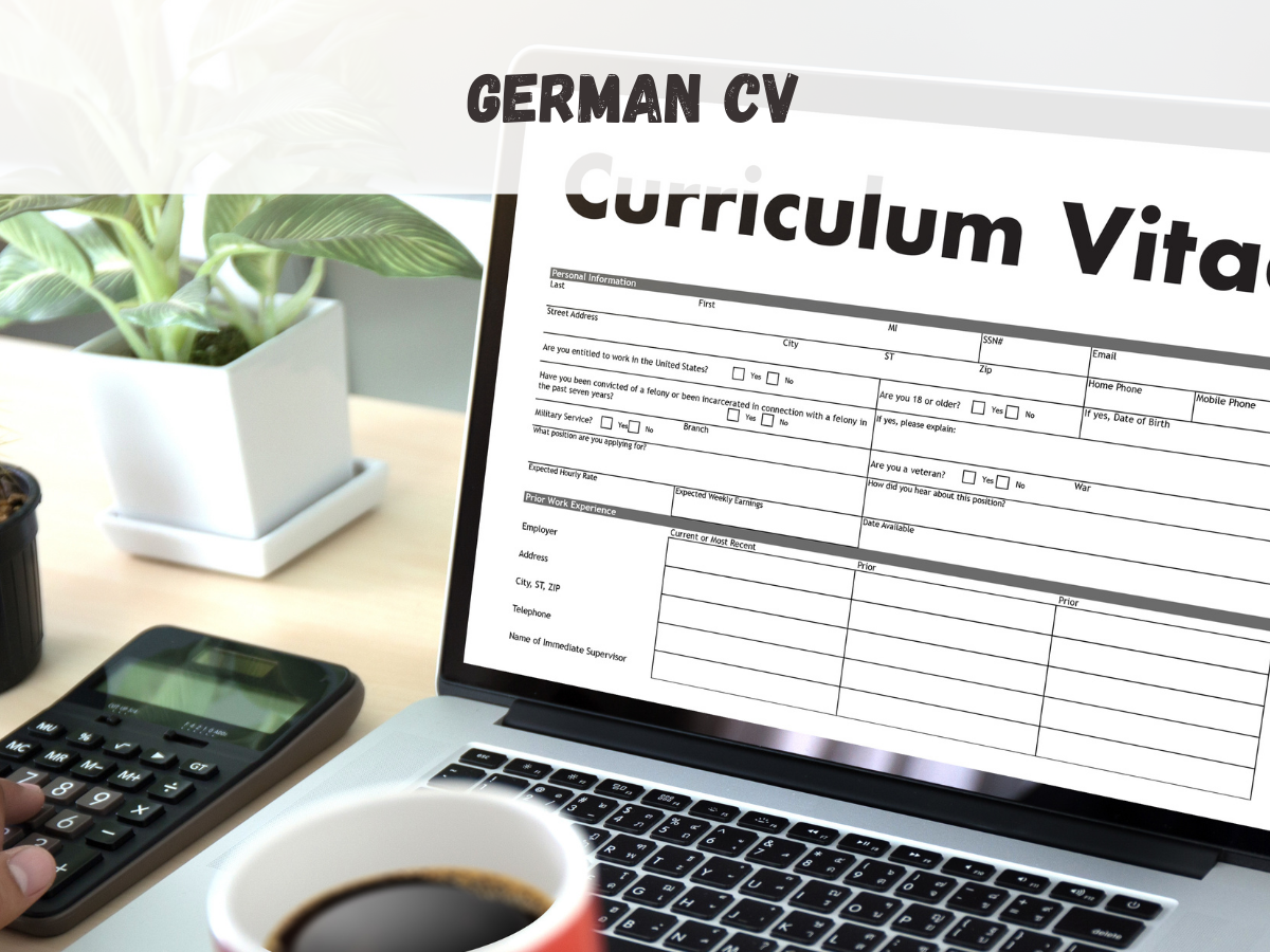 German CV - curriculum vitae - CV template - CV sample - CV format